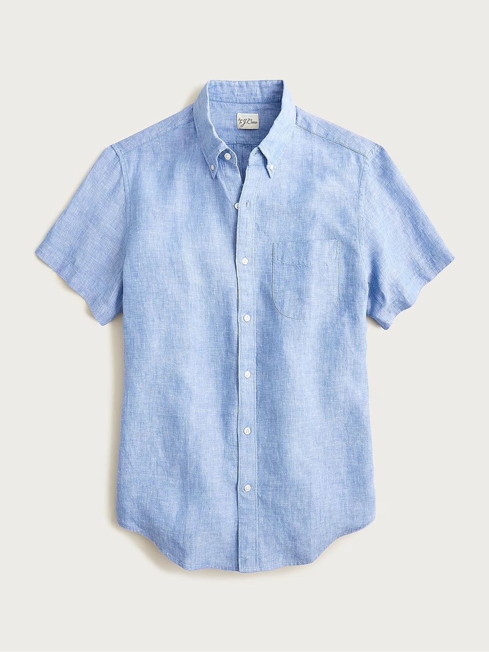 J Crew Short-sleeve Baird McNutt Irish linen shirt